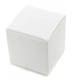 One Piece Folding Cube White Candy Box