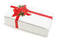 1/4 lb. One Piece Folding Ribbon & Holly Candy Box
