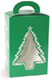 Green Christmas Tree Tote With Window Box, 1 Part (Folding)