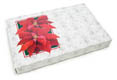 1/2 lb. Two Piece Folding Poinsettia Candy Box