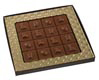 Gold Square Insert Brown Square Candy Box