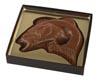 Small Bass Gold Insert Brown Candy Box