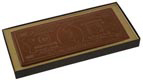 $100 Bill Gold Insert Brown Candy Box