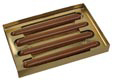 Four 4 Pretzel Gold Insert Gold Candy Box