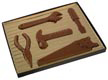 Carpenter Tools Gold Insert, Brown Candy Box