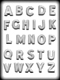 Hard Candy/Cookie Mold- Alphabet