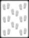 Flip Flops Hard Candy/Cookie Mold