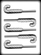 Hard Candy/Cookie Mold- Candy Cane Sucker