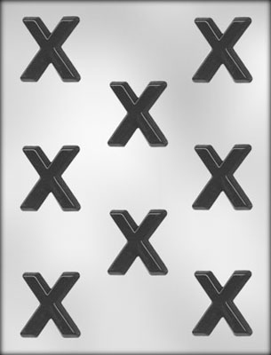 "X"  Chocolate Candy Mold