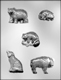 North American Animals Chocolate Candy Mold