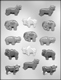 Assorted Animals Chocolate Candy Mold