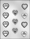 Heart with Messages Chocolate Candy Mold