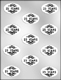 "25 YEARS" on Oval Chocolate Candy Mold