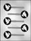 Dove on Circle Sucker Chocolate Candy Mold