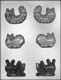 3-D Worms and Bugs Chocolate Candy Mold