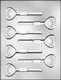Filigree Heart Sucker Chocolate Candy Mold