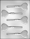 Textured Heart Sucker Chocolate Candy Mold