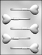 Deep Heart Sucker Chocolate Candy Mold