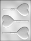 Large Smooth Heart Sucker Chocolate Candy Mold