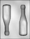 3D Champagne Bottle Chocolate Candy Mold