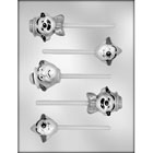 Clown Heads Sucker Chocolate Candy Mold