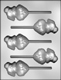 Dog with Heart Sucker Chocolate Candy Mold