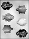 Fish, Frogs & Turtles Chocolate Candy Mold