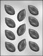 Rose Leaves Chocolate Candy Mold
