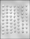 Mini Flower Lay-Ons Chocolate Candy Mold