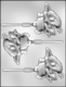 Large Calla Lily Sucker Chocolate Candy Mold
