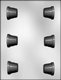 3D Flower Pot Chocolate Candy Mold