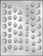 Assorted Fruit Lay-ons Chocolate Candy Mold