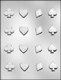Spade, Club, Diamond & Heart Suits Candy Mold