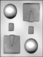 Mortar Board Chocolate Candy Mold