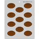 2012 Oval Roses Mint Candy Mold