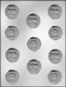 Tractor/Barn on Circle Chocolate Candy Mold