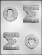 M O M w/ Heart or Fancy "O" Chocolate Candy Mold