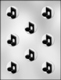Music Notes on Circle Chocolate Candy Mold