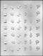 Music Notes Lay-Ons Chocolate Candy Mold