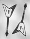V Guitar Chocolate Candy Mold