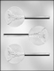 Medical Caduceus Sucker Chocolate Candy Mold