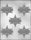 Sheriff Badge Chocolate Candy Mold