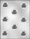Shamrock on Circle Chocolate Candy Mold