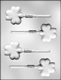 Thick Shamrock Sucker Chocolate Candy Mold