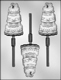 3-Tiered Wedding Cake Sucker Chocolate Candy Mold