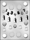 Mini Wedding Cake Top Chocolate Candy Mold