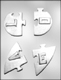 Heart L O V E Puzzle Chocolate Candy Mold