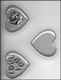 "LOVE YOU," Rose, & Plain Hearts Candy Mold