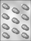 3D Huddled Bunny Chocolate Candy Mold