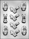 Bunny In Basket Chocolate Candy Mold